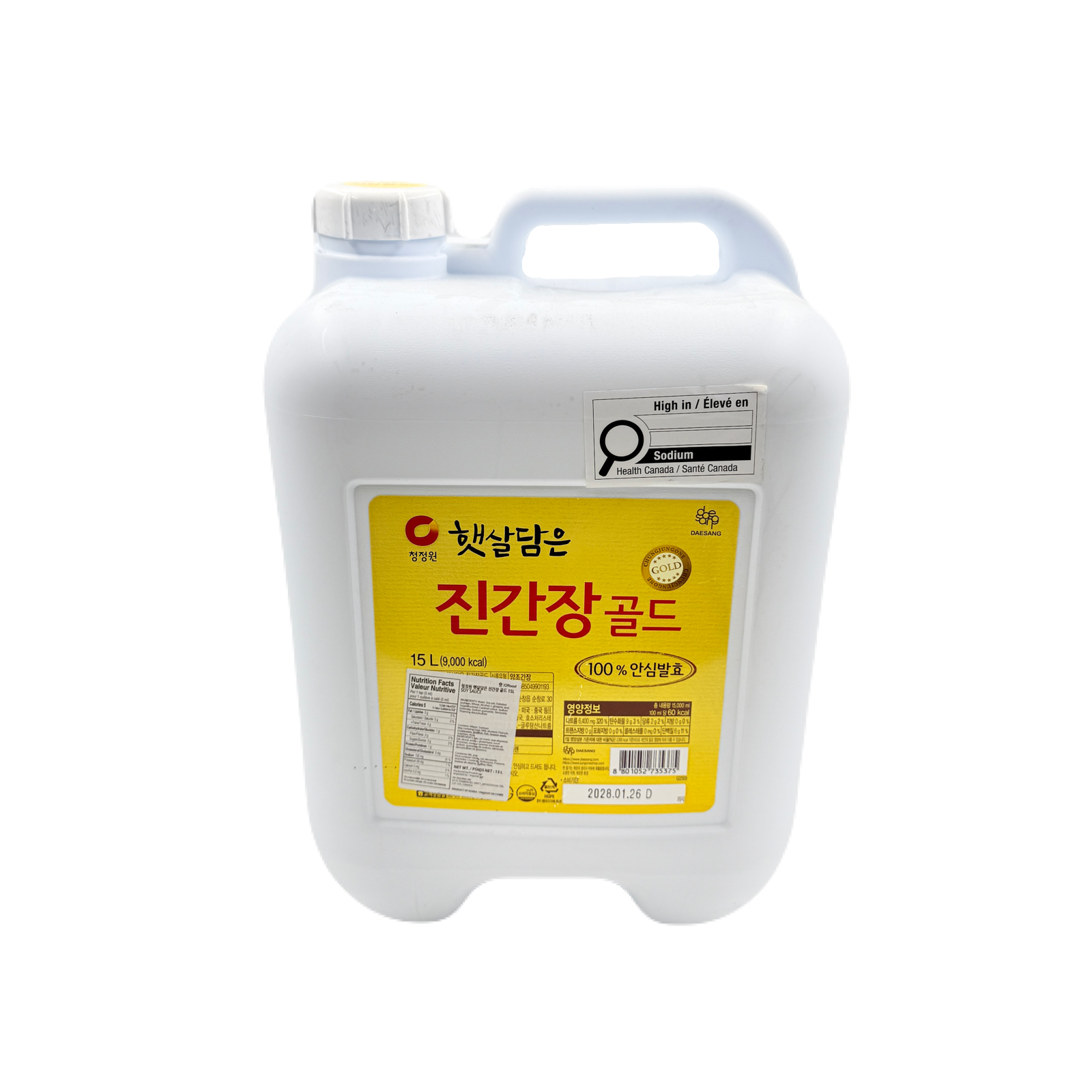 DS SOY SAUCE (15L*1) 청정원 자연 숙성 진간장 골드